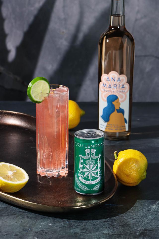 Maria Morada cocktails starring the East Imperials Yuzu Lemonade and Ana Maria Rose Tequila.