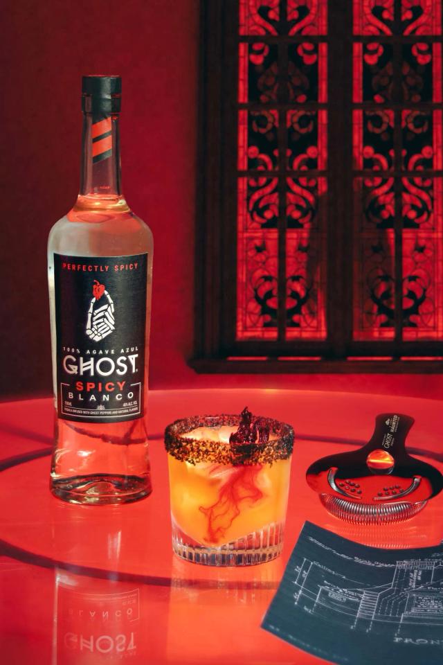 A Very Haunted Spicy Margarita Cocktail A Very Haunted Spicy Margarita Cocktail